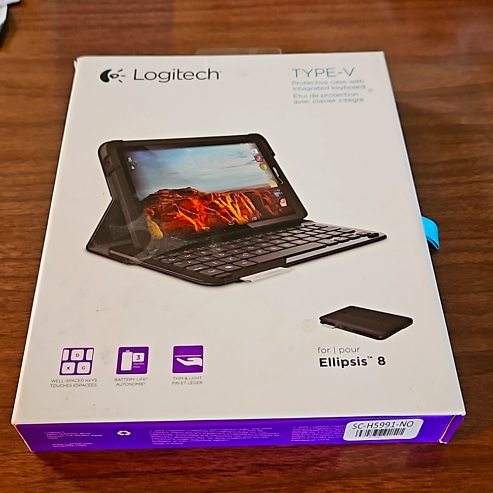 Logitech integrated type v keyboard and case